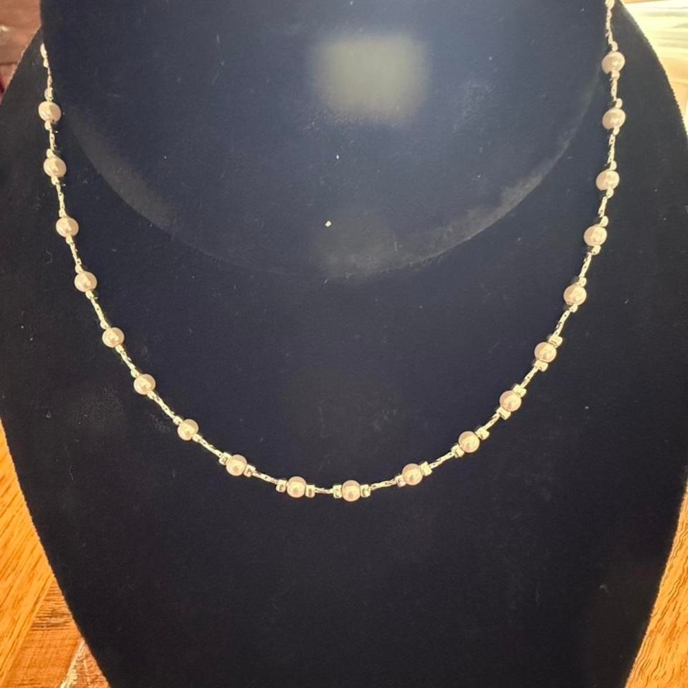 Beaded Necklace | Dainty Pearl Style